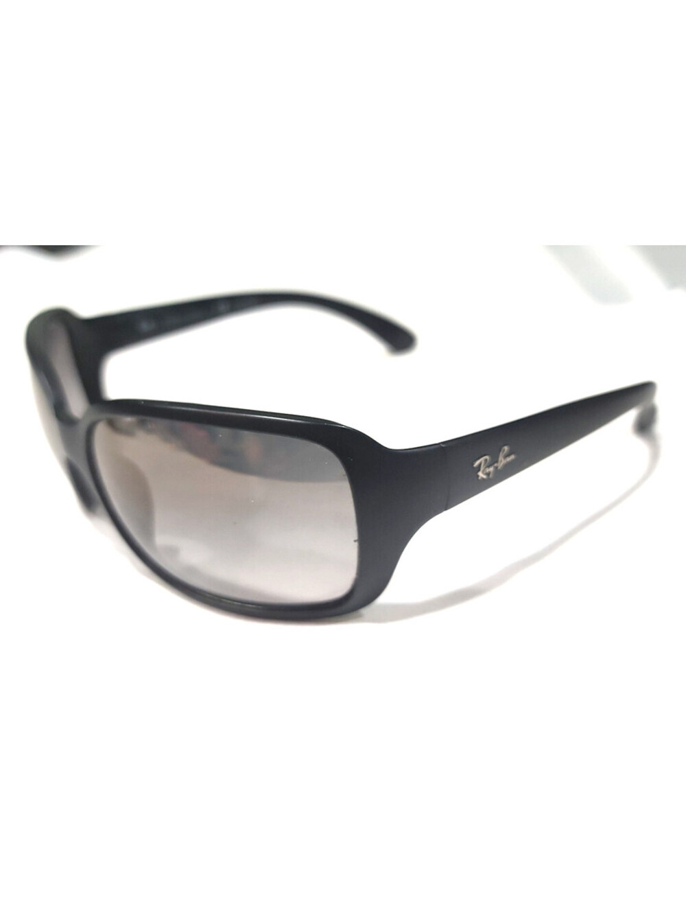 Ray Ban RB4068 601-S/M3 Black Gray Wrap Polarized Sunglasses Italy